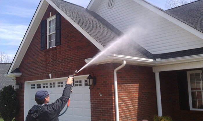 pressure-washing